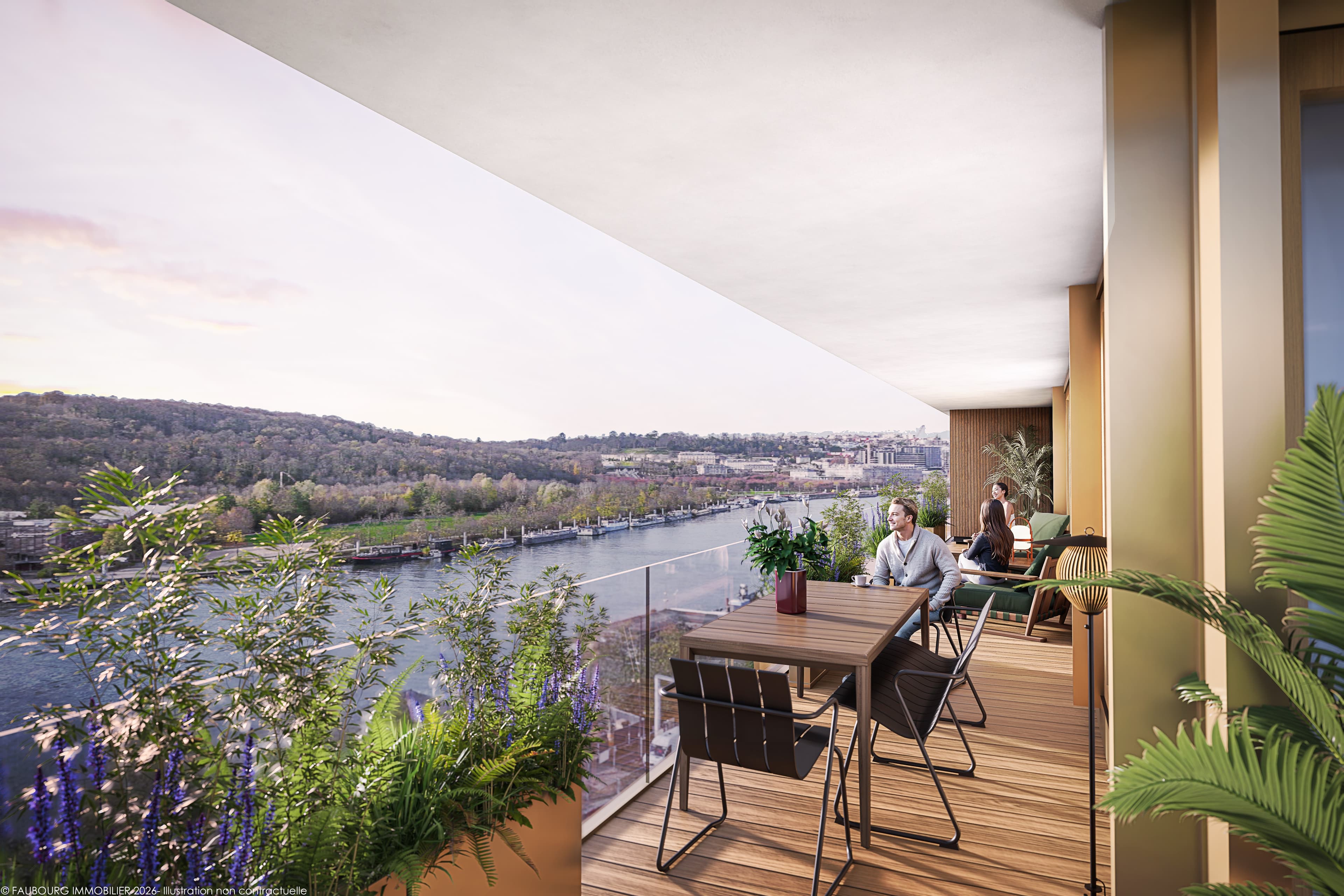 Terrasses en Seine, Boulogne-Billancourt — view 6