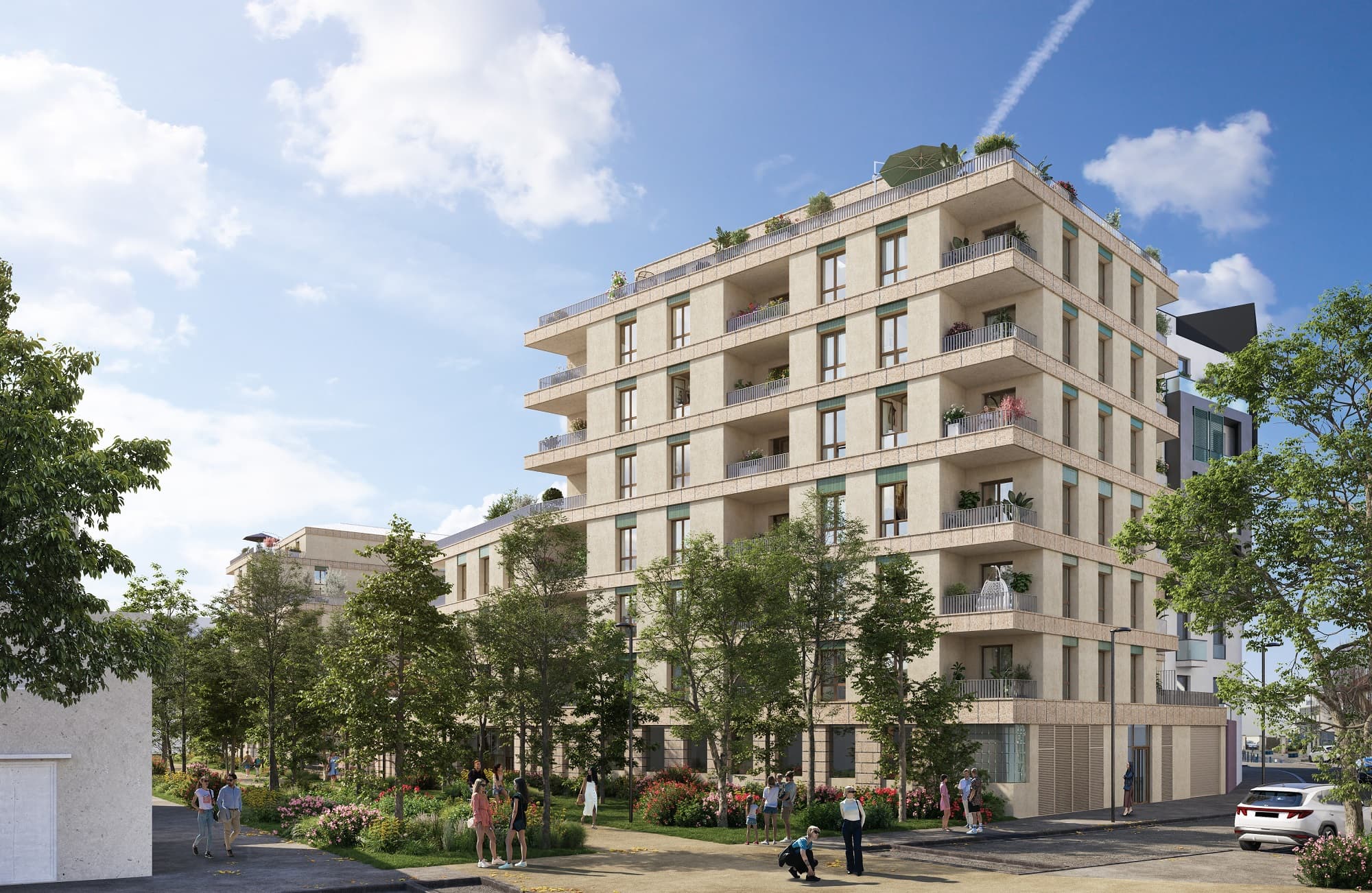 Passerelle du Chemin Vert, Aubervilliers
